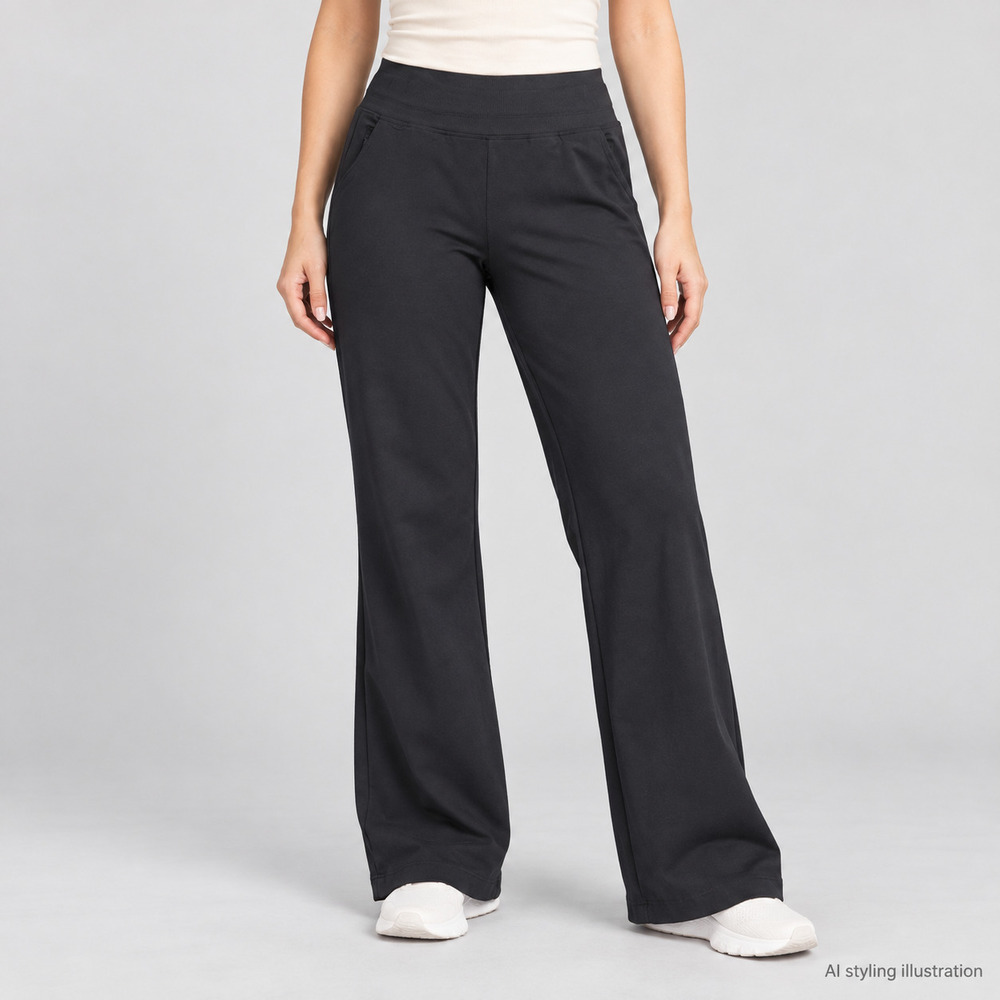 Yogalicious Black Lux Laila Flare Leggings Size M